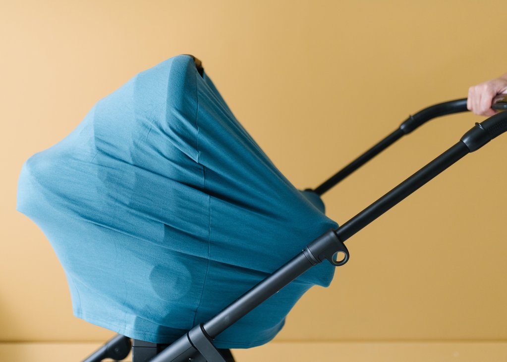 Copper Pearl Multi-Use Car Seat Cover & Nursing Cover - Steel