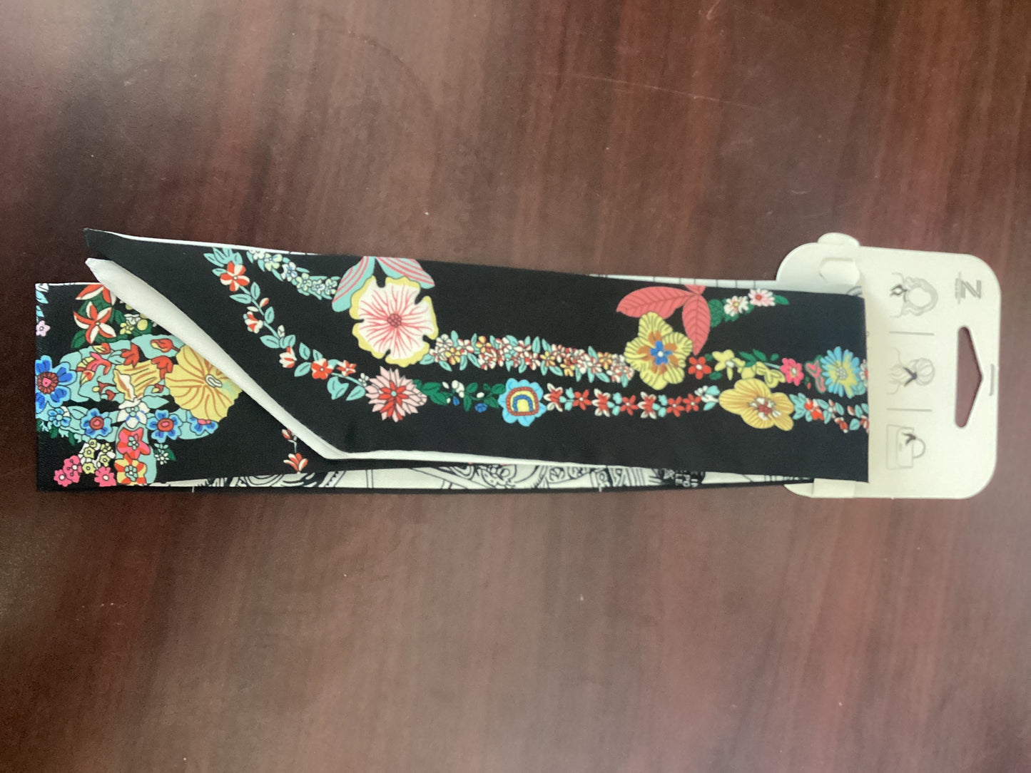 SC8101AP Queen Designs Black Hair Bag Scarf