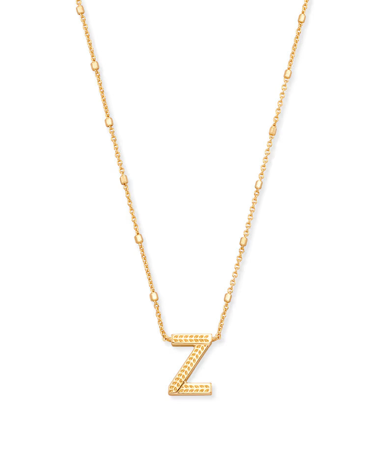 9608800 Kendra Scott Letter Pendant Necklace in Gold