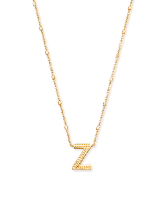 9608800 Kendra Scott Letter Pendant Necklace in Gold