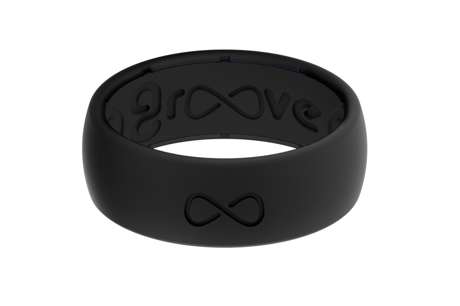 R1-002 Groove Life Solid Midnight Black Ring
