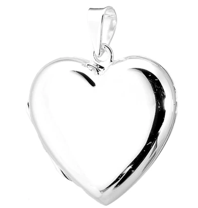 Sterling Silver Heart Pendant Locket
