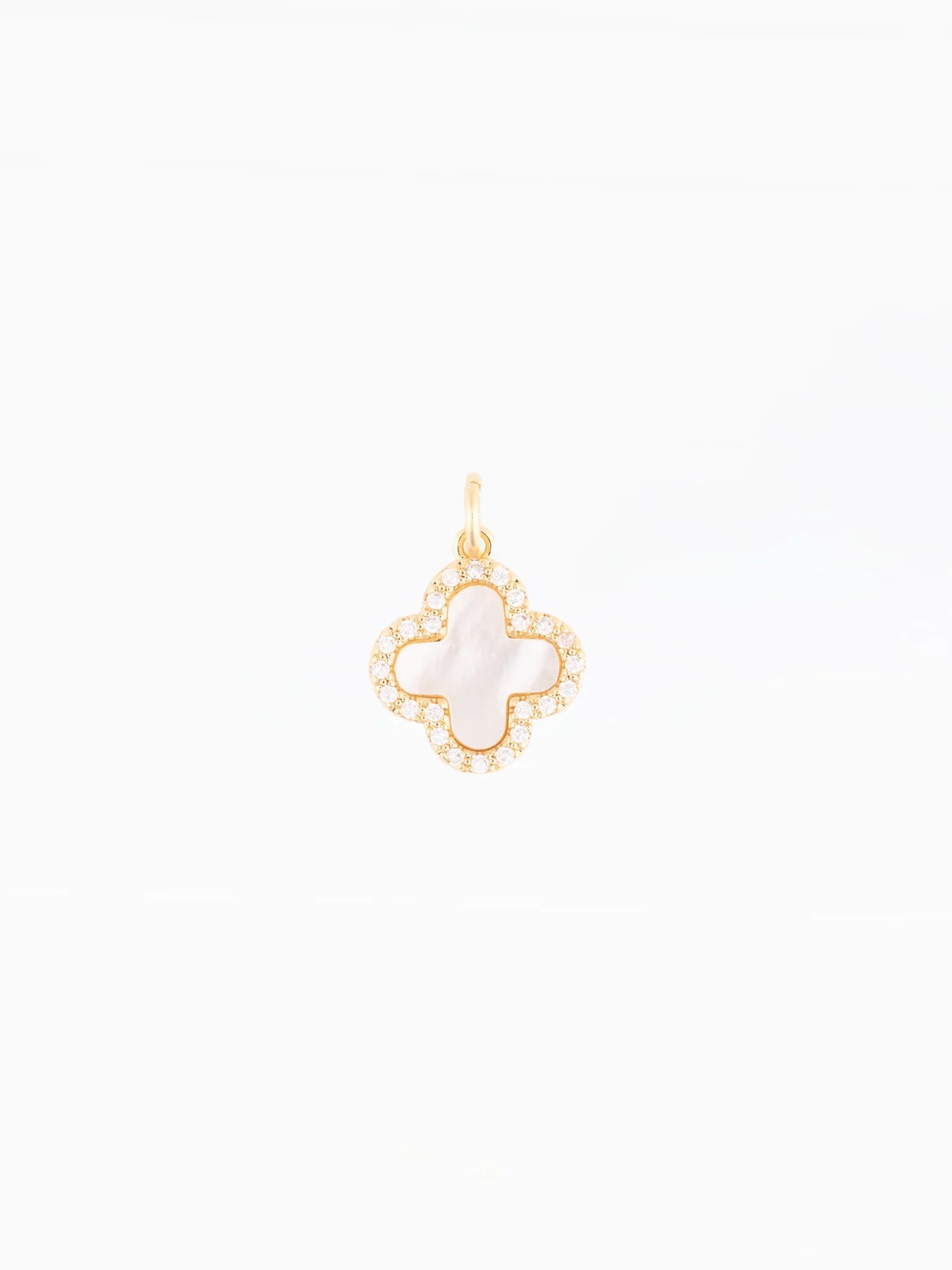 72810 Michelle McDowell Luxe Pave Quatrefoil in Gold Plated