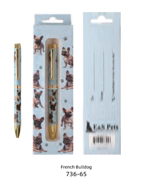 736-65 French Bulldog Pen in Teal