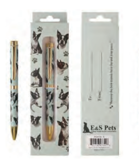 736-76 Boston Terrier Pen Teal