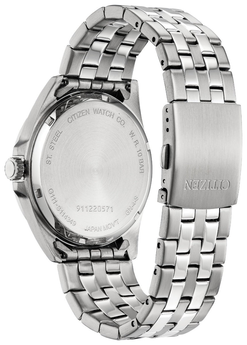 Mens Silver Tone Stainless Steel Citizen Quartz Watch - BI5050-54E