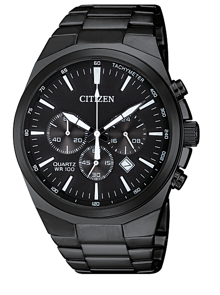 Men's Black Quartz Citizen Watch - AN8175-55E