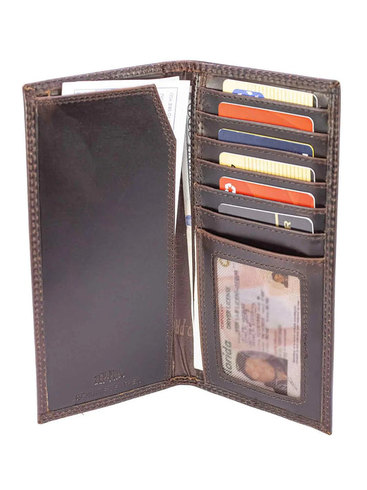 USC-IWT4-CRZH-LBR Zep-Pro USC Crazy Horse Secretary Wallet Light Brown 0