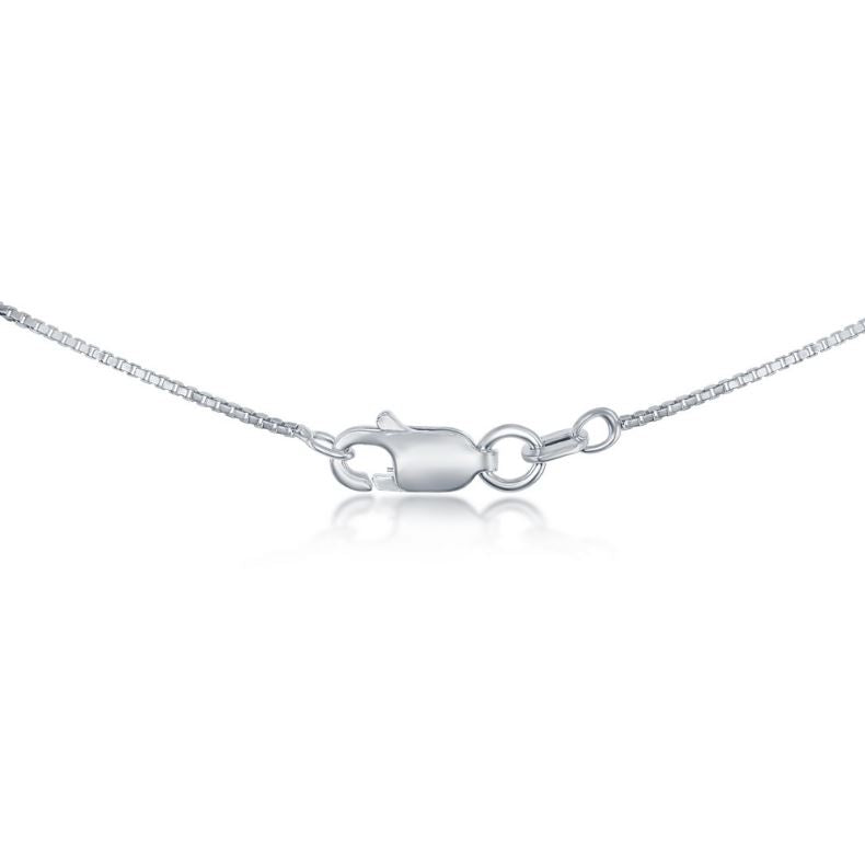 Sterling Silver 0.85mm Box Chain - 24"