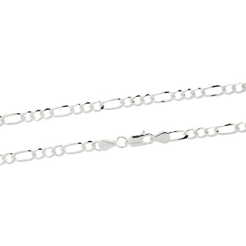 Sterling Silver 3mm Figaro Chain - 16"