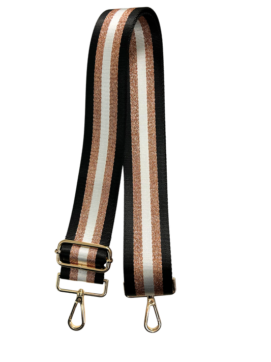 Rose Gold Glitter Guitar Strap