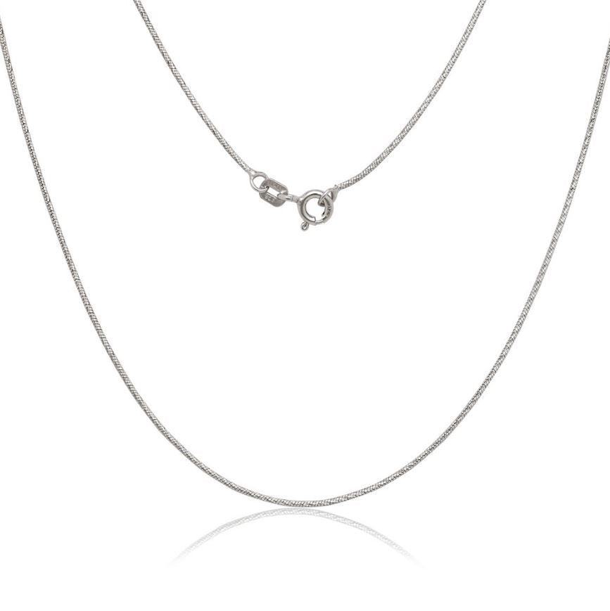 Sterling Silver Diamond Cut Snake Chain - 24"