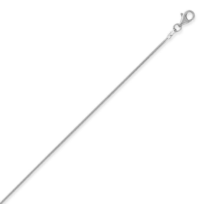 Sterling Silver 1.00mm Snake Chain- 18"