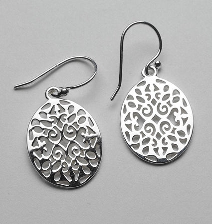 Oval Scroll Earrings