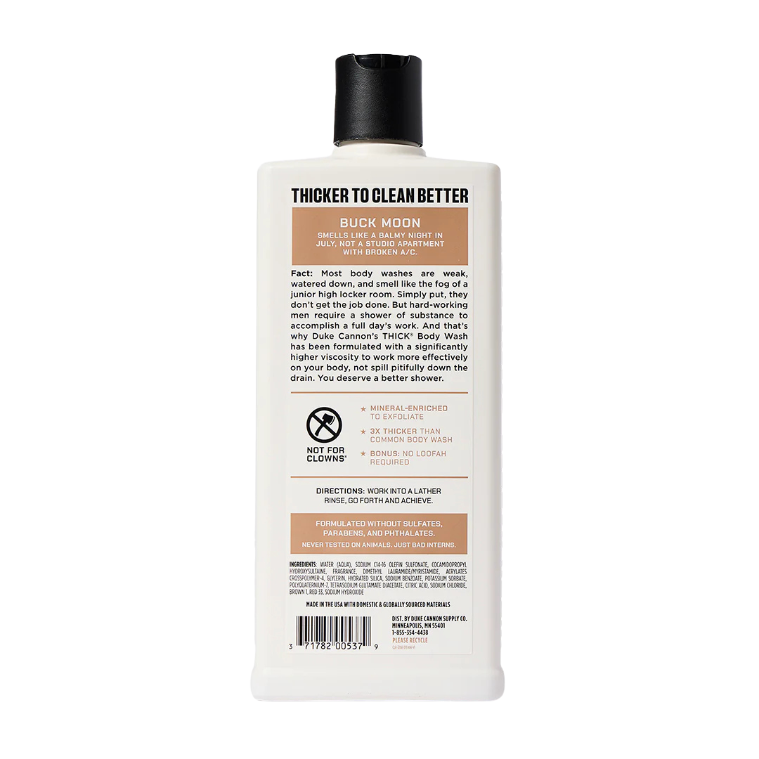 Duke Cannon 18oz Thick Body Wash - Buck Moon