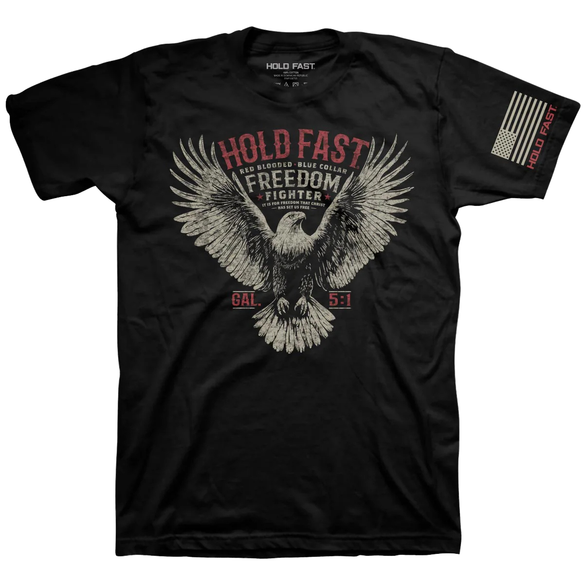 HOLD FAST Men's T-Shirt Freedom Fighter Eagle
