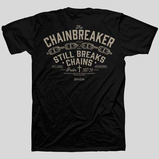 APT54422X Kerusso Christian T-Shirt Chain Breaker Black 0