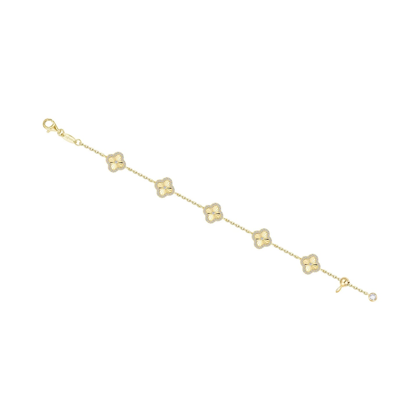 B2005CLG68 Lafonn Sterling Silver Gold Plated 1.25CTW 6.8IN C