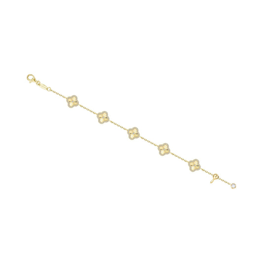 B2005CLG68 Lafonn Sterling Silver Gold Plated 1.25CTW 6.8IN C