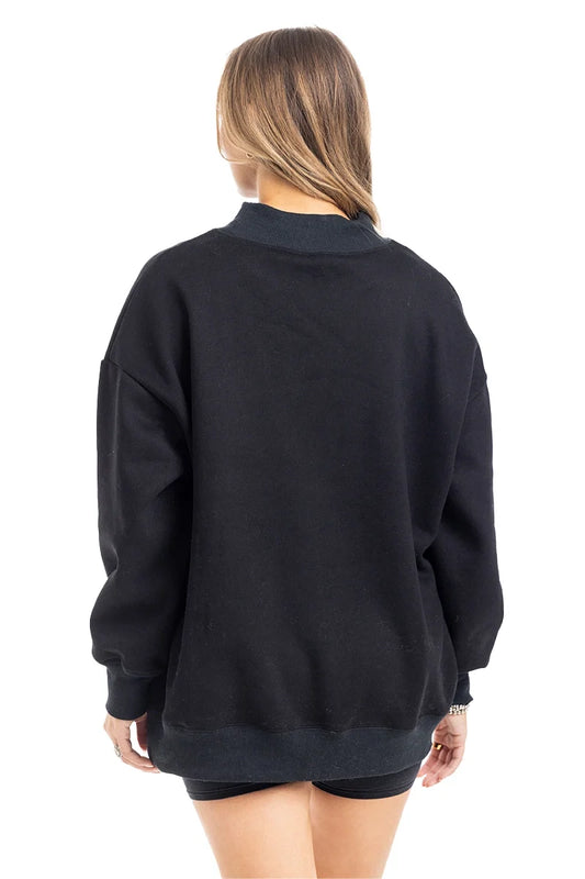 KDC-SWTS-500_BLK Katydid Black Essentials Mockneck Sweatshirt 0