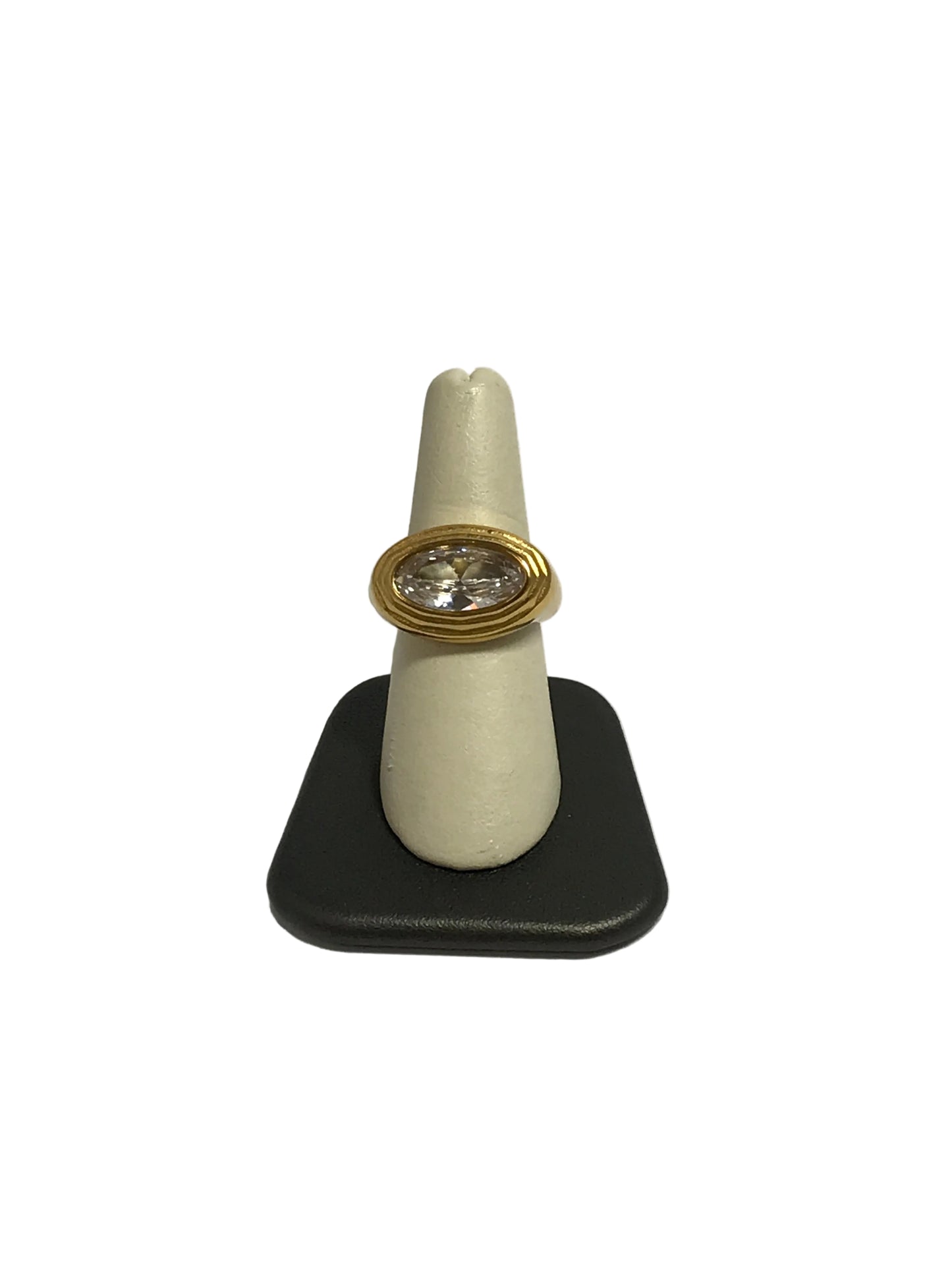 Chansutt Pearls The Carly Ring Waterproof 18k Plated Stainless Steel Water Resistant Lifetime Warranty