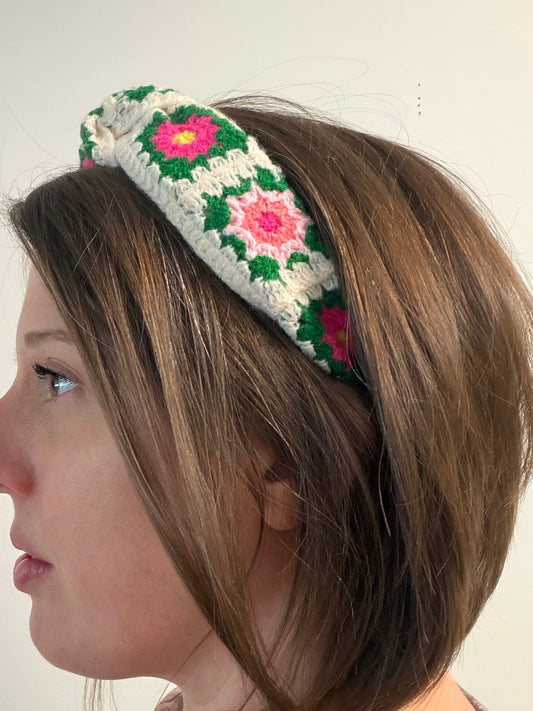 Floral Crochet Headband