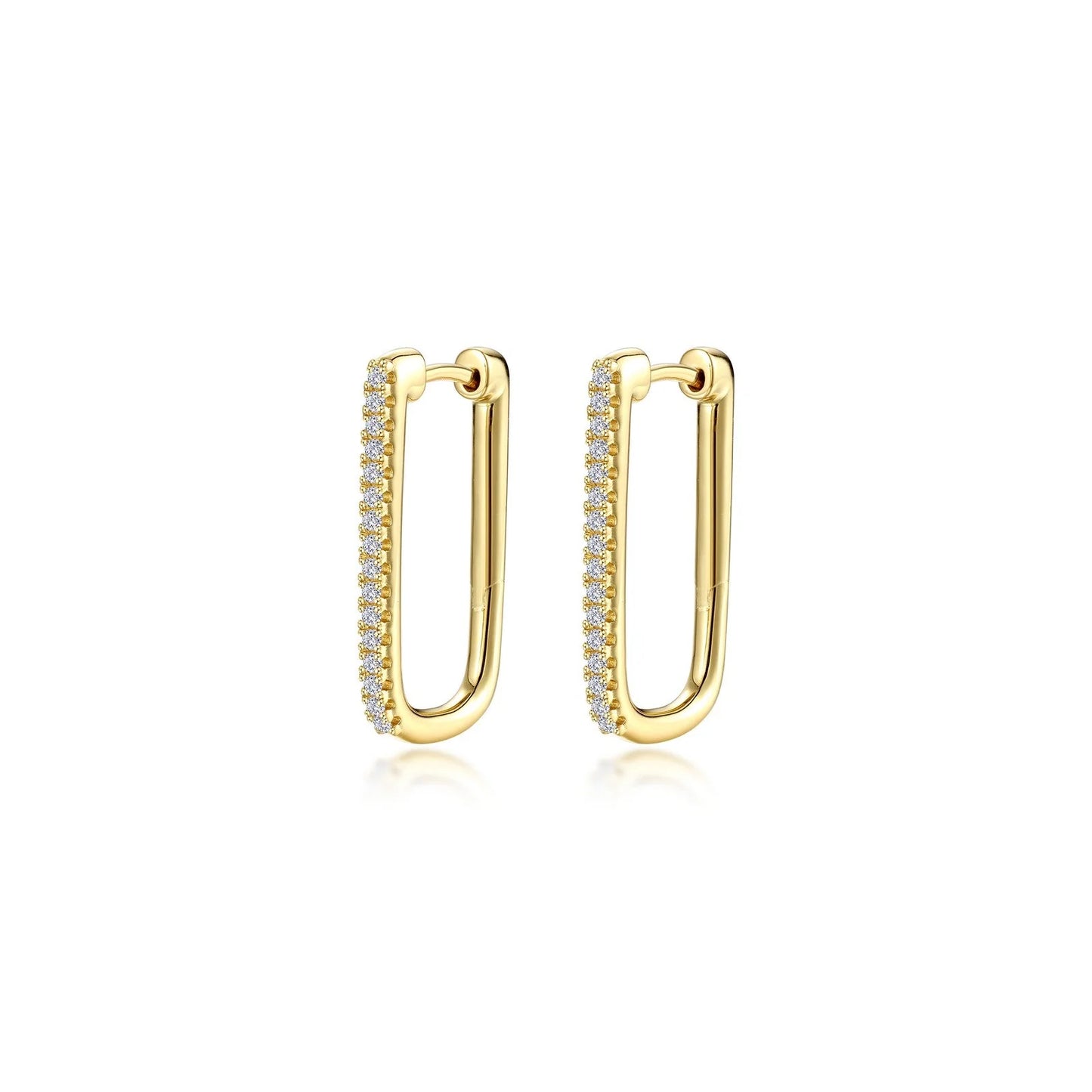 E0632CLG00 Lafonn Sterling Silver Gold Plated ER CL .32CTW RE