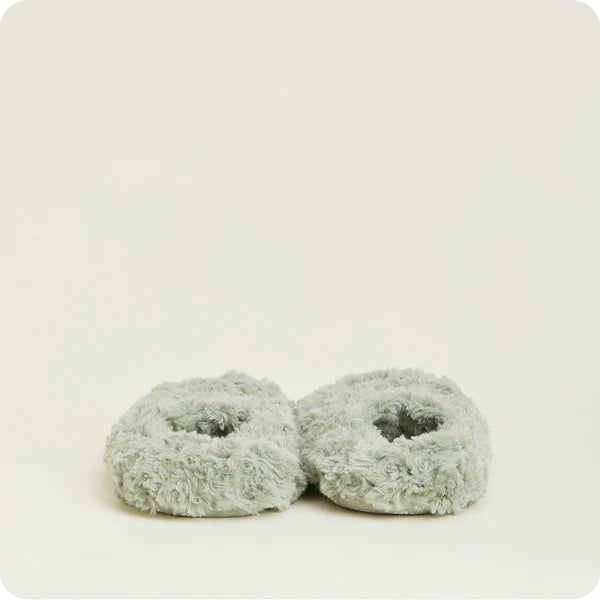 FW-SLI-CSG-V2 Warmies Curly Sage Green Slippers