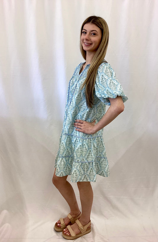 PP-0126-DRS-PRIM-CNTR-SCFLW Simply Southern Paisley Print Dress