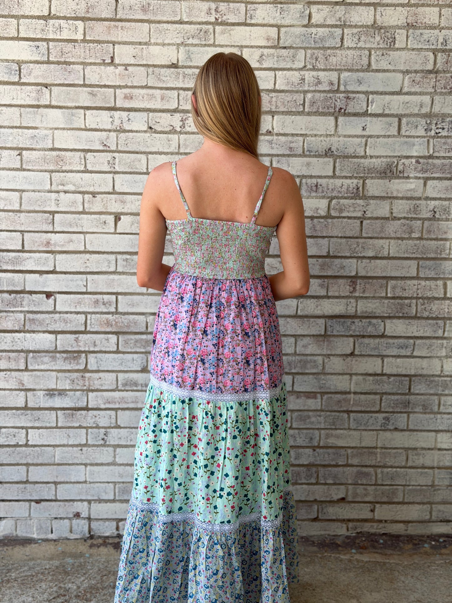 PP-0126-DRS-MULTI-FLRL Simply Southern Floral Design Dress