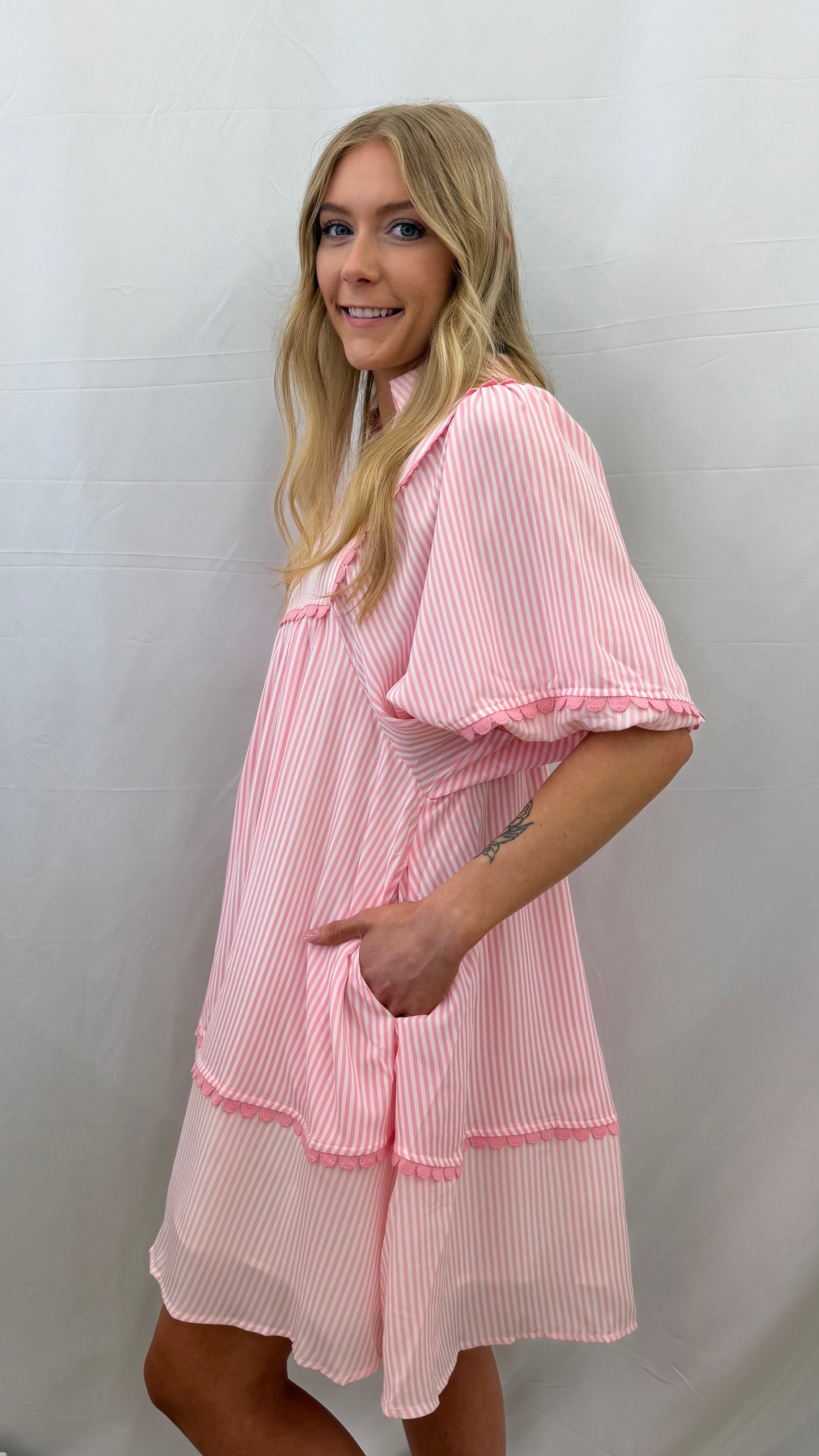 PP-0126-DRS-CSTL-PTCH-PNK Simply Southern Pink Coastal Patch Dress