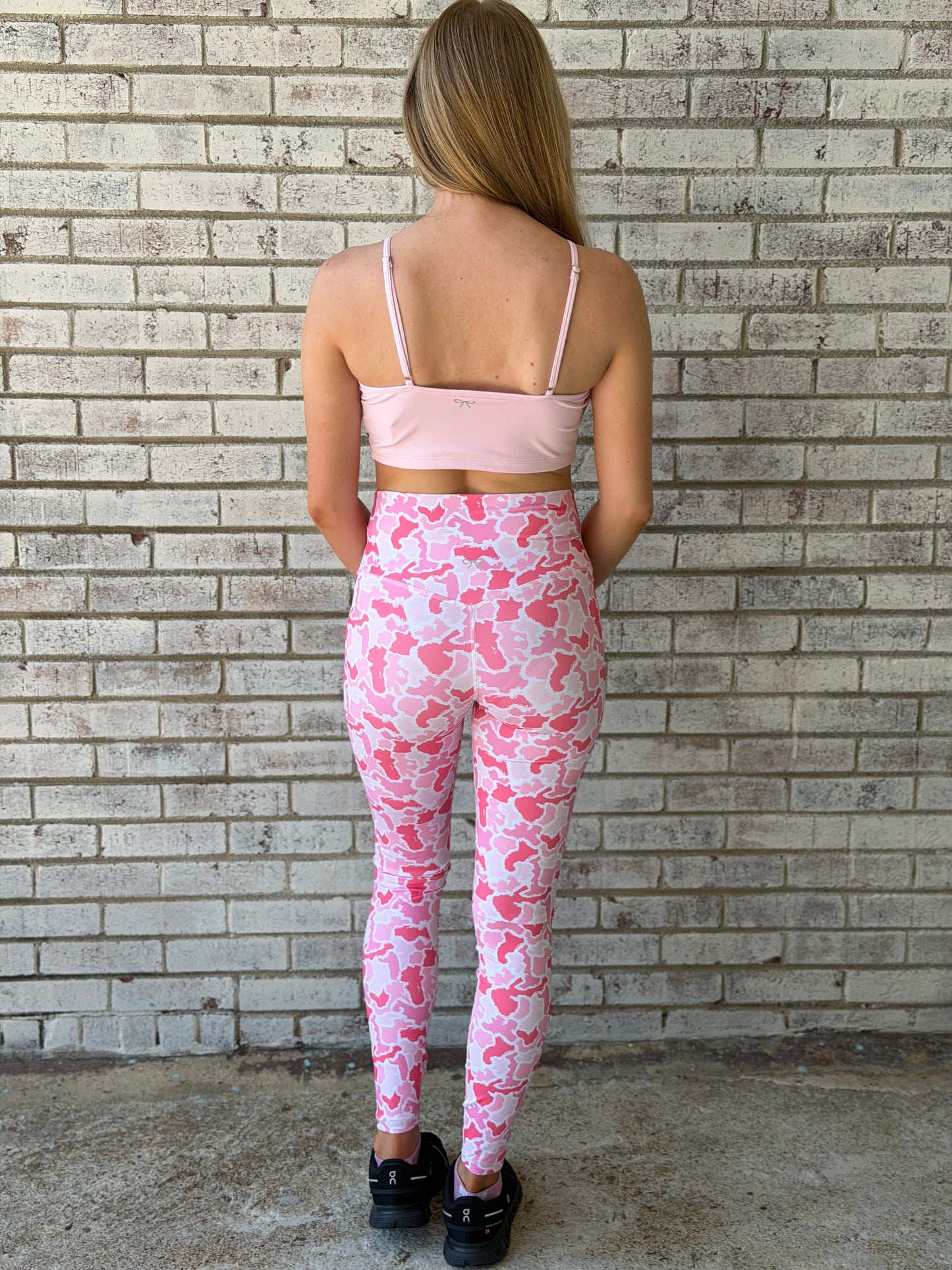 0126-LEG-FULL-PNKCM Simply Southern Women's Full Length Leggings Pink Camo UPF 50