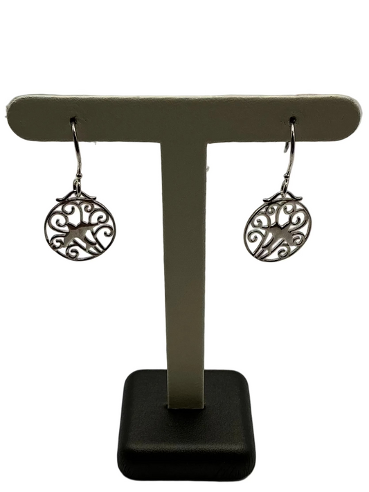 739 DER E474 Southern Gates Sterling Silver Bird Earrings 0