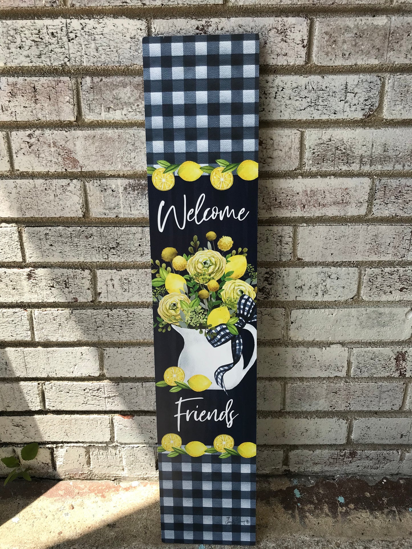 4838YE Custom Decor Lemons on Blue