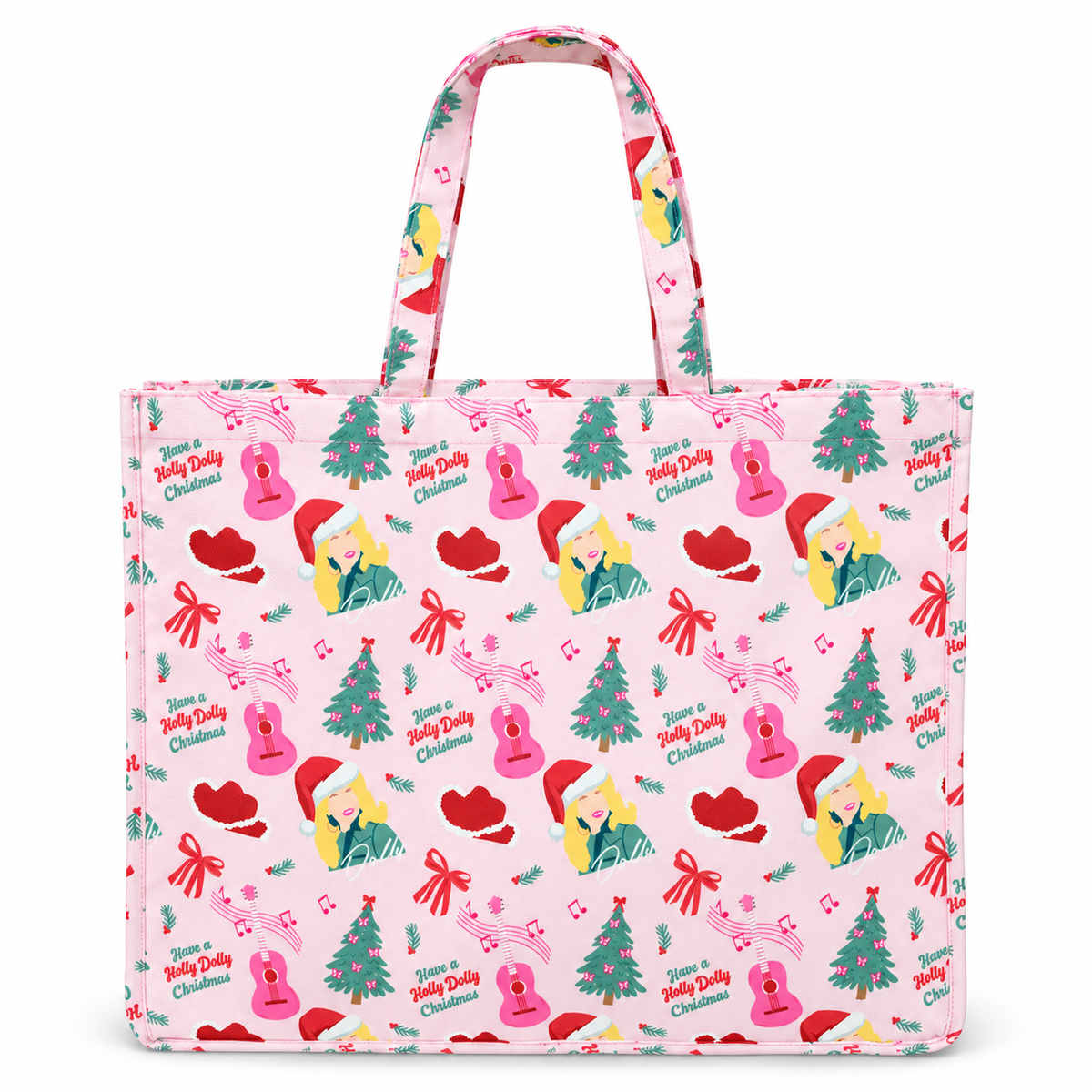JM80078 Jane Marie Have a Holly Dolly Christmas Sparkle and Shine Tote 0