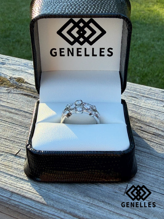 Ladies Sterling Silver 1.09 Ct. TW LAB DIAMOND Ring Size 7