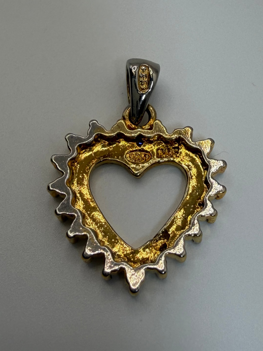U 41198 Gold Plated Sterling Silver Heart Pendant