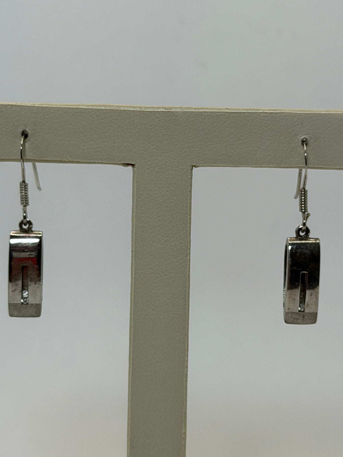 Hot Diamond Sterling Silver Natural Diamond Dangle Earrings