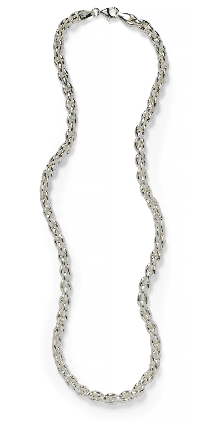 714 KAR641/18 Southern Gates Sterling Silver Gathered Rice Bead Necklace 0