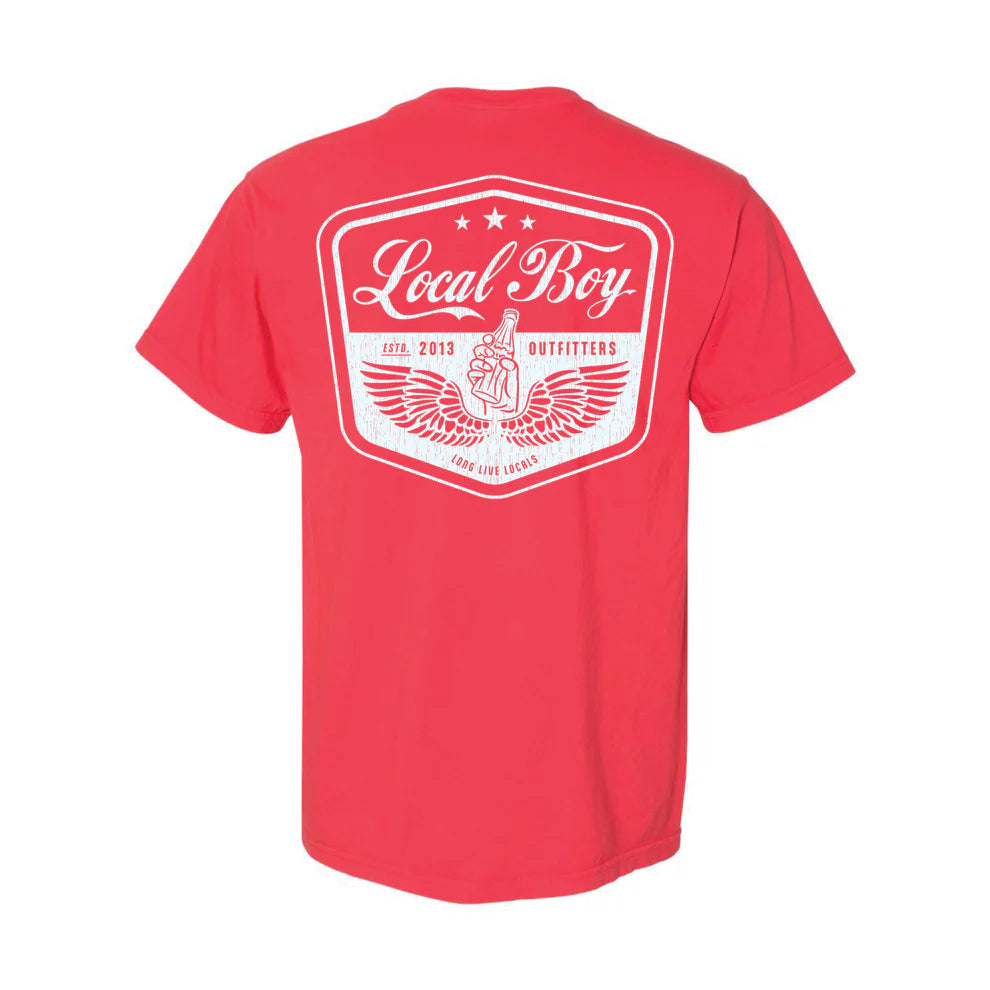 L1000748 Local Boy Local Cola T-Shirt Red
