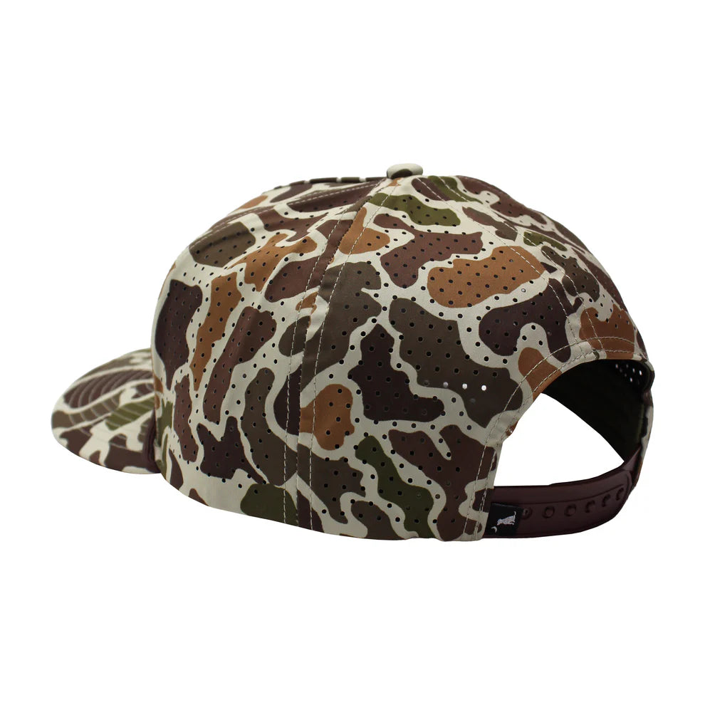 L3000447 Local Boy Leather Crest Perforated Rope Hat Localflage Vintage