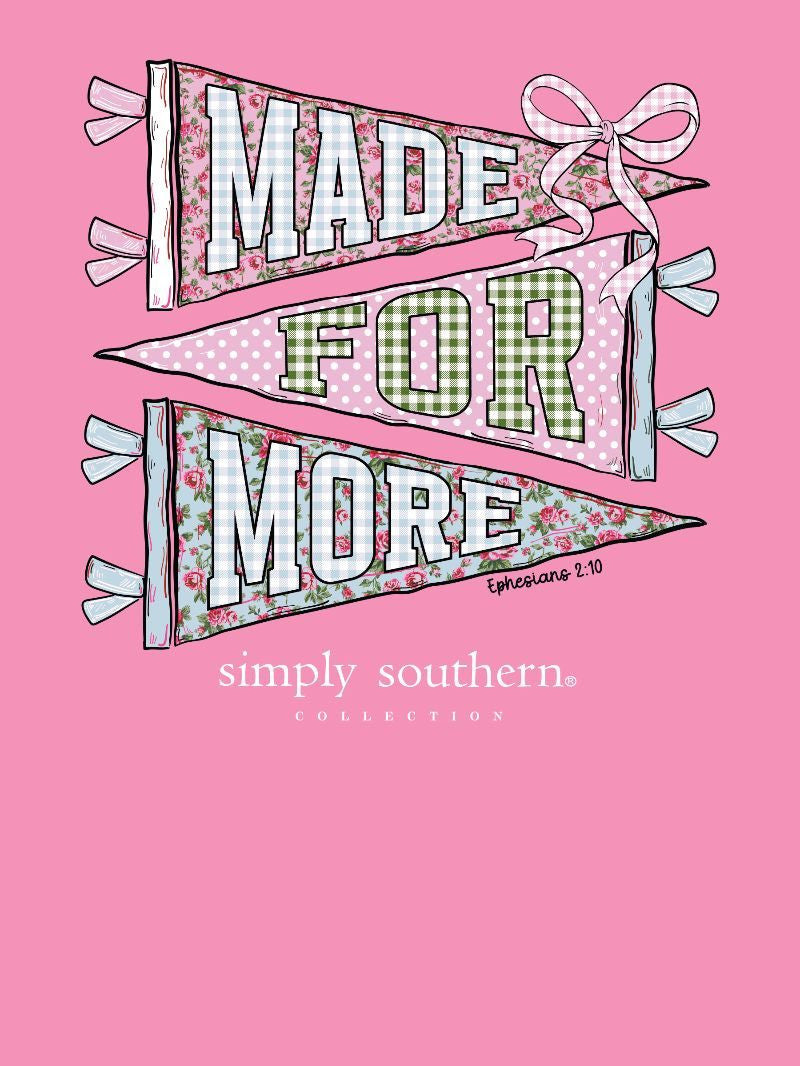 MINWASH-MORE-BLSHBRY Simply Southern Made for More Minwash T-Shirt