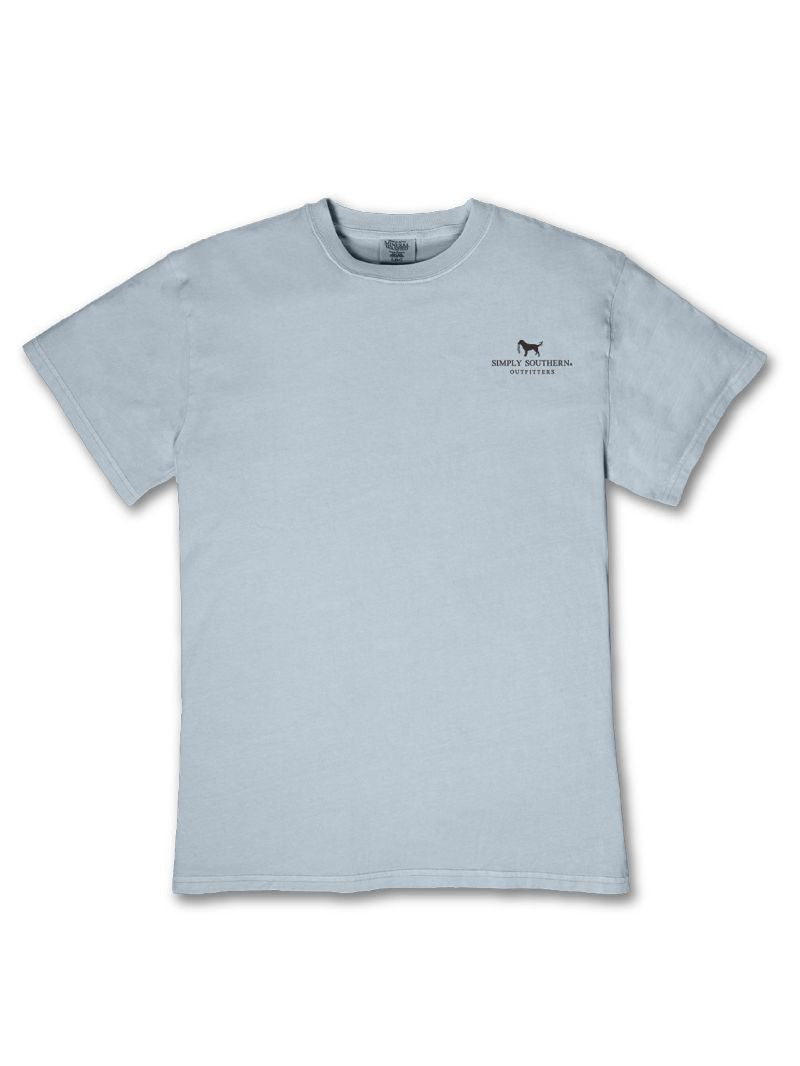 MN-MINWASH-GOD-ASHEN Simply Southern "God, Family, Country" T-Shirt Ash Blue