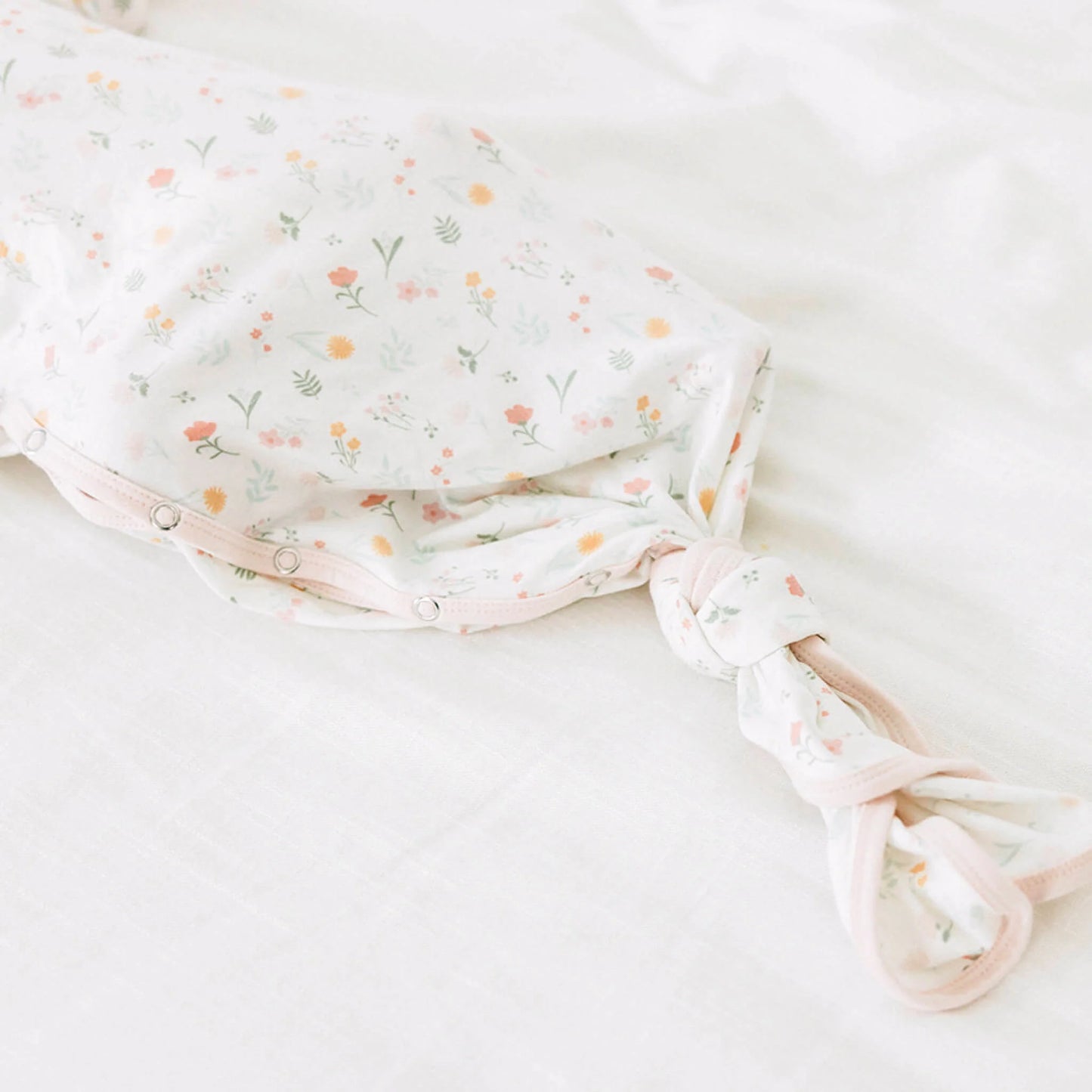 CP-KNGW-0126-NSZ Copper Pearl Mabel Newborn Knotted Gown