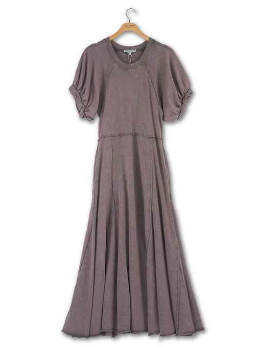 0126-DRS-WSHD-DKGRY Simply Southern Women's Washed Dress Dark Grey