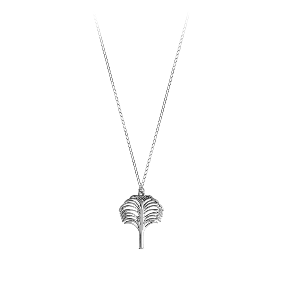PS143-686 Southern Gates Sterling Silver Philip Simmons Palmetto Chain Necklace