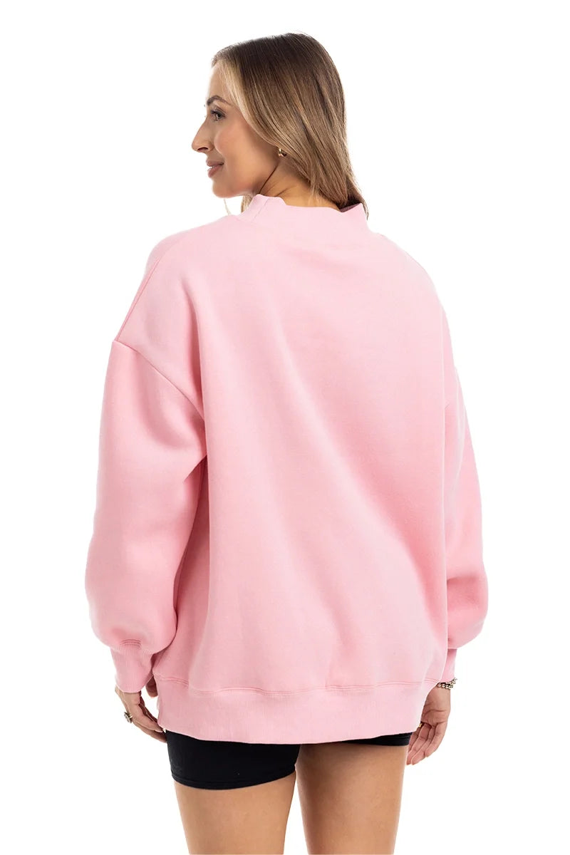 KDC-SWTS-500_PNK Katydid Pink Essentials Mockneck Sweatshirt 0