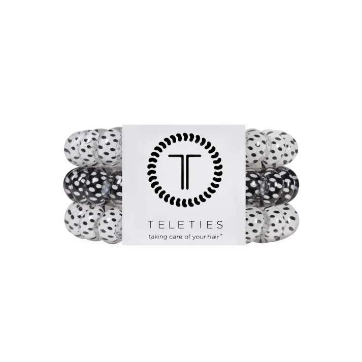 TT-L-601 Teleties Polka Dot Party Large Hair Ties 0