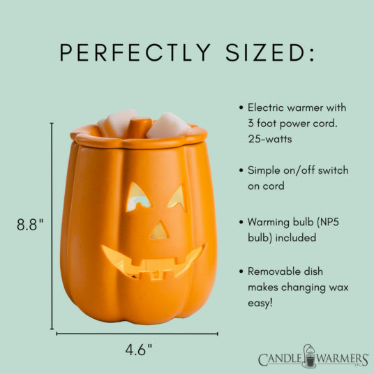RWJK2 Candle Warmers Jack O’ Lantern Illumination Fragrance Warmer 0