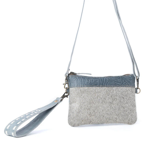 S-14331 Myra Dust Creek Leather Belt Bag in Sage Mist